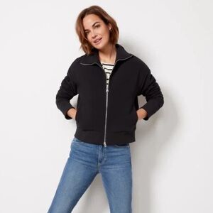 Varley Gabriel Full Zip Jacket Ottoman Black Size Large